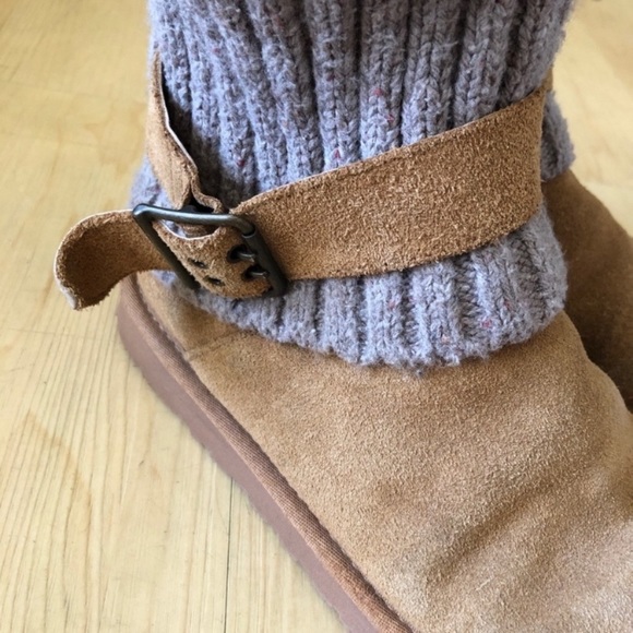 UGG Cambridge Boots Lined Knit Chestnut 7 - Picture 5 of 8